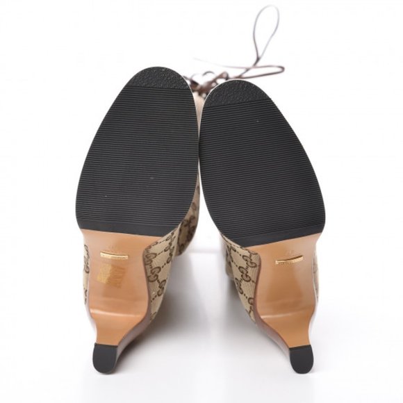 Gucci Brown Lisa 85 Knee High Drawstring Boots - Picture 10 of 10